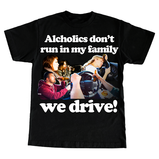 "WE DRIVE" 6oz Print T-shirt