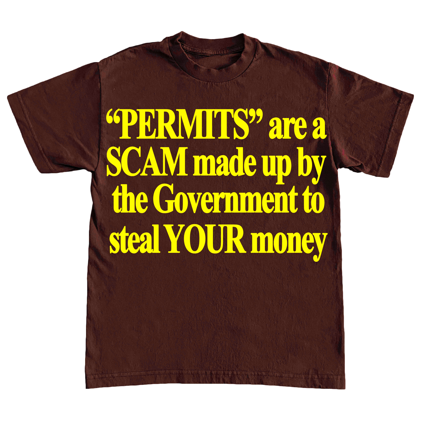 "PERMITS" 6oz SHIRT